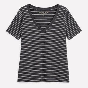 TORRID Super Soft Rib Knit Short Sleeve V-Neck Tee - Size 2X